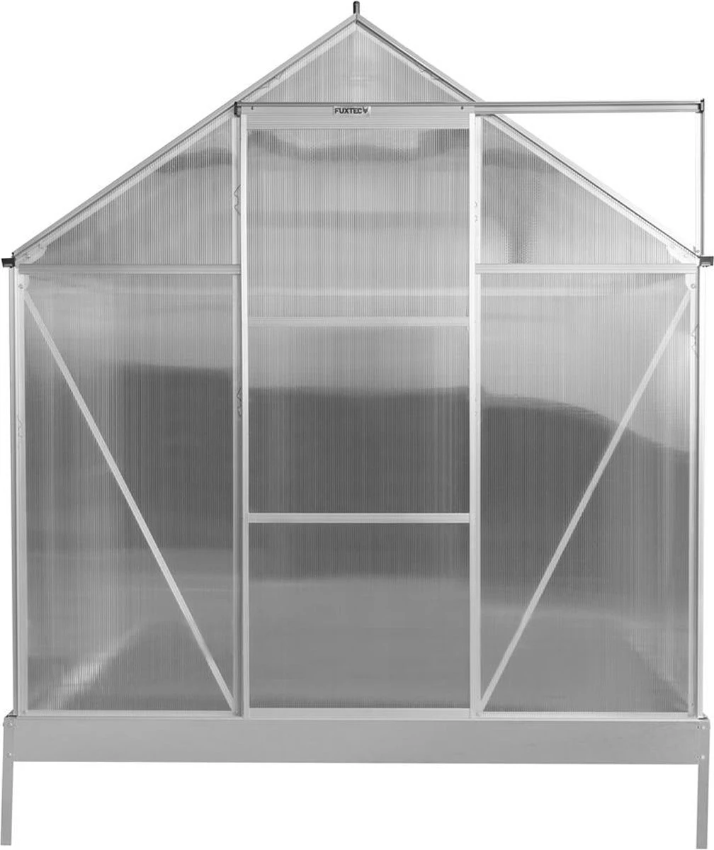 FUXTEC Tuinkas 5,9m² - Broeikas - Kweekkas - Hobbykas - Aluminium/holle Kamerplaat - FX-GWH159 4 FUXTEC Tuinkas 5,9m² - Broeikas - Kweekkas - Hobbykas - Aluminium/holle Kamerplaat - FX-GWH159 - Afbeelding 2