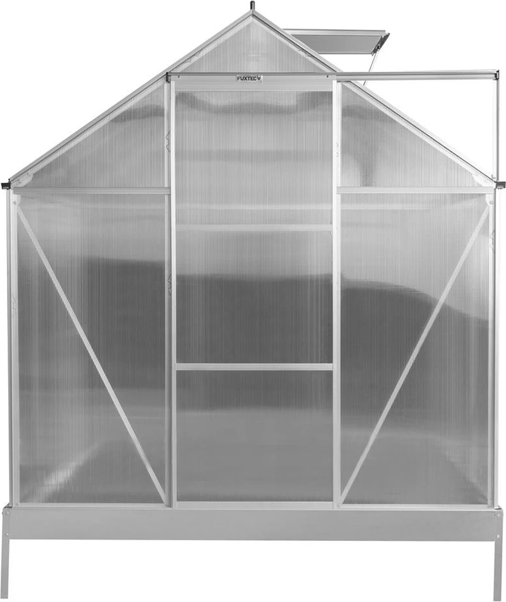 FUXTEC Tuinkas 5,9m² - Broeikas - Kweekkas - Hobbykas - Aluminium/holle Kamerplaat - FX-GWH159 14 FUXTEC Tuinkas 5,9m² - Broeikas - Kweekkas - Hobbykas - Aluminium/holle Kamerplaat - FX-GWH159 - Afbeelding 12