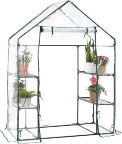 Broeikas / Tuinkas - 147 X 195 X 73 Cm - PVC Folie -Tuin Kweekbenodigdheden 1012x1200 1