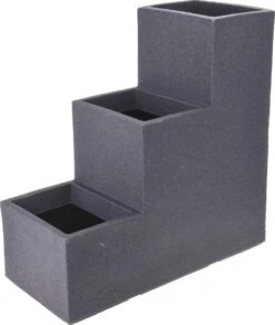 4gardenz Stone Trapsgewijs Plantenbak Voor Buiten 27x60x60 Cm - Grijs