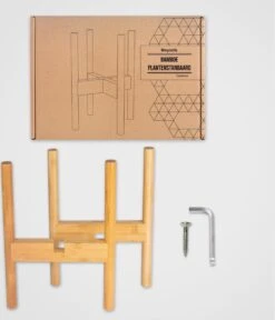 LifeGoods Planten Standaard - Uitschuifbare Bloempothouder - 20 Tot 30 Cm - Licht Bamboe -Tuin Kweekbenodigdheden 1030x1200 2