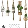 5 Stuks Luxe Jute Plantenhangers - Boho Handgeweven Katoen Hangpot Voor Binnen/Buiten - Hangende Bloempot Met Kralen - Macramé Touw/Koord Hangplant Houder - Bohemian Wandhanger Decoratie - Plant Hanger - Verticale Tuin Bloempothouder Planthanger 1 5 Stuks Luxe Jute Plantenhangers - Boho Handgeweven Katoen Hangpot Voor Binnen/Buiten - Hangende Bloempot Met Kralen - Macramé Touw/Koord Hangplant Houder - Bohemian Wandhanger Decoratie - Plant Hanger - Verticale Tuin Bloempothouder Planthanger -Tuin Kweekbenodigdheden 1064x1200 1