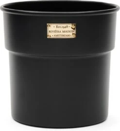 Riviera Maison Bloempot Voor Binnen Zwart - City Loft Flower Pot S