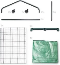 Relaxdays Kas Met Wielen - Tuinkas 3 Etages - Broeikas Kweekkas Tuin / Balkon 130 Cm Hoog - PE -Tuin Kweekbenodigdheden 1106x1200 4