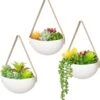 Plantenhanger Keramiek – Set Van 3 – Wit Steen- Hangpot – Hangende Bloempot Plantenpot - 3 Verschillende Koorden - 18 X 11 X 7 Cm 2 Plantenhanger Keramiek – Set Van 3 – Wit Steen- Hangpot – Hangende Bloempot Plantenpot - 3 Verschillende Koorden - 18 X 11 X 7 Cm -Tuin Kweekbenodigdheden 1116x1200 2