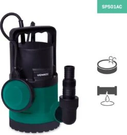 VONROC Dompelpomp/Waterpomp 300W - 6500l/h - Voor Schoon En Licht Vervuild Water - Met Vlotter 12 VONROC Dompelpomp/Waterpomp 300W - 6500l/h - Voor Schoon En Licht Vervuild Water - Met Vlotter -Tuin Kweekbenodigdheden 1123x1200 1
