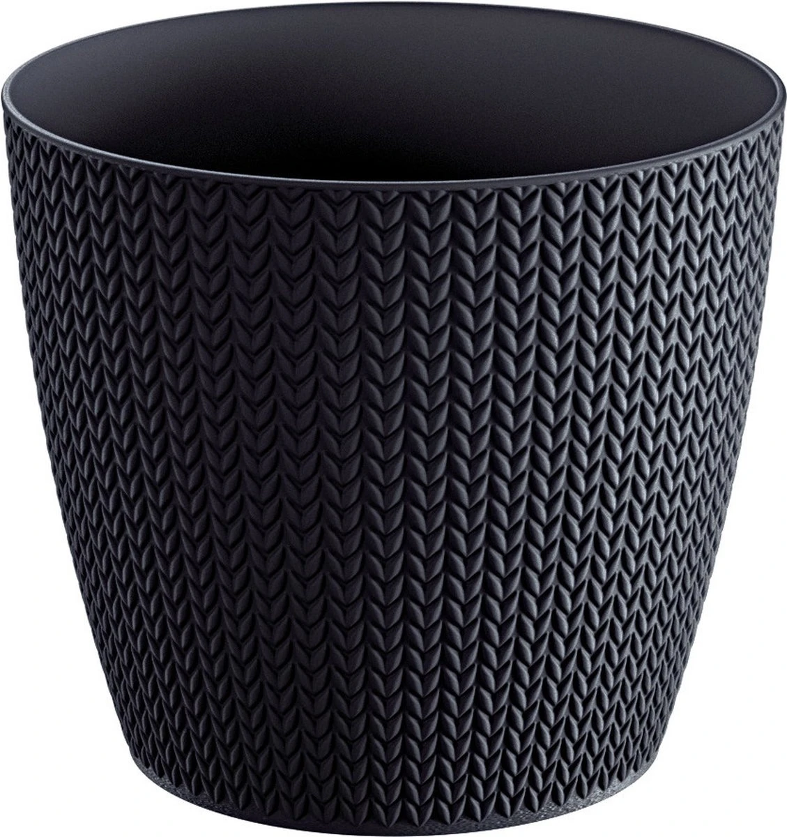 Prosperplast Set Van 2x Stuks Stijlvolle Plantenpotten/bloempotten Kunststof Dia 19 Cm En Hoogte 17 Cm In Het Antraciet Grijs Voor Binnen/buiten 4 Prosperplast Set Van 2x Stuks Stijlvolle Plantenpotten/bloempotten Kunststof Dia 19 Cm En Hoogte 17 Cm In Het Antraciet Grijs Voor Binnen/buiten - Afbeelding 2