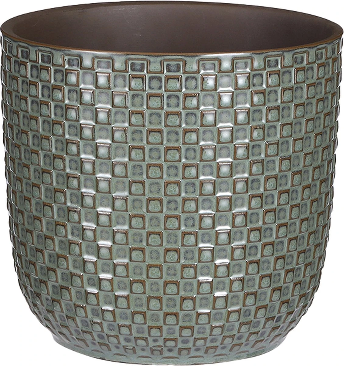 Mica Decorations Daan Bloempot - H17,5 X Ø19 Cm - Groen 9 Mica Decorations Daan Bloempot - H17,5 X Ø19 Cm - Groen - Afbeelding 7