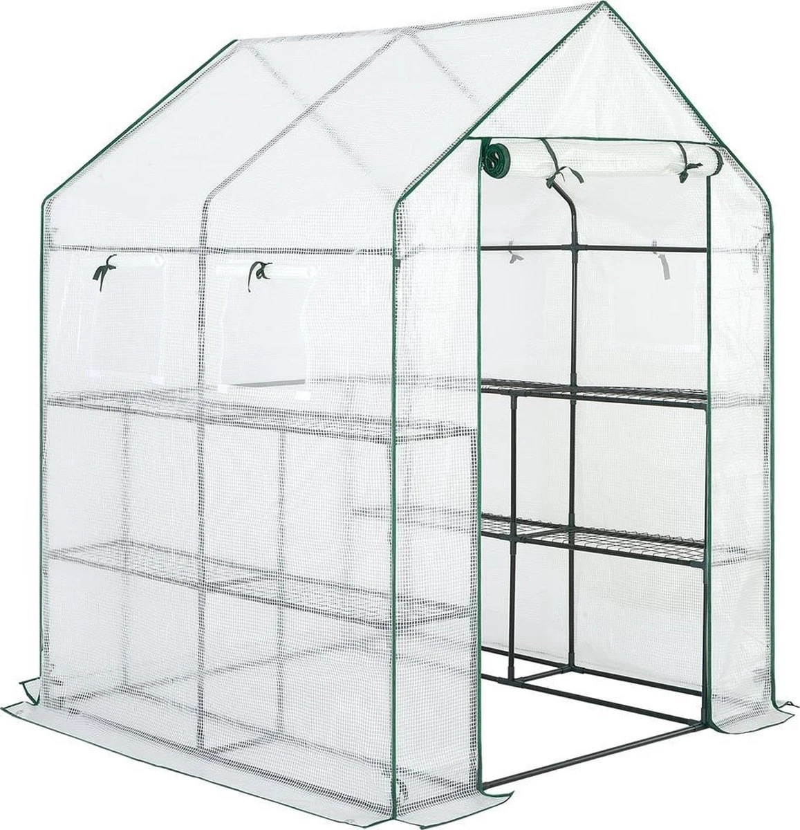 Gardebruk Kweekkas 2m² - 8 Legplanken & 4 Ramen - 195x143x143 Cm 3 Gardebruk Kweekkas 2m² - 8 Legplanken & 4 Ramen - 195x143x143 Cm