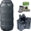 Regenton Rainsaver - Antraciet 100 L + Voet + Vulautomaat -Tuin Kweekbenodigdheden 1168x1200 2