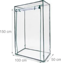 Relaxdays Tomatenkas 150x100x50 Cm - Tuinkas Tomaten - Foliekas - Serre - Kweekkas - PVC -Tuin Kweekbenodigdheden 1168x1200 5