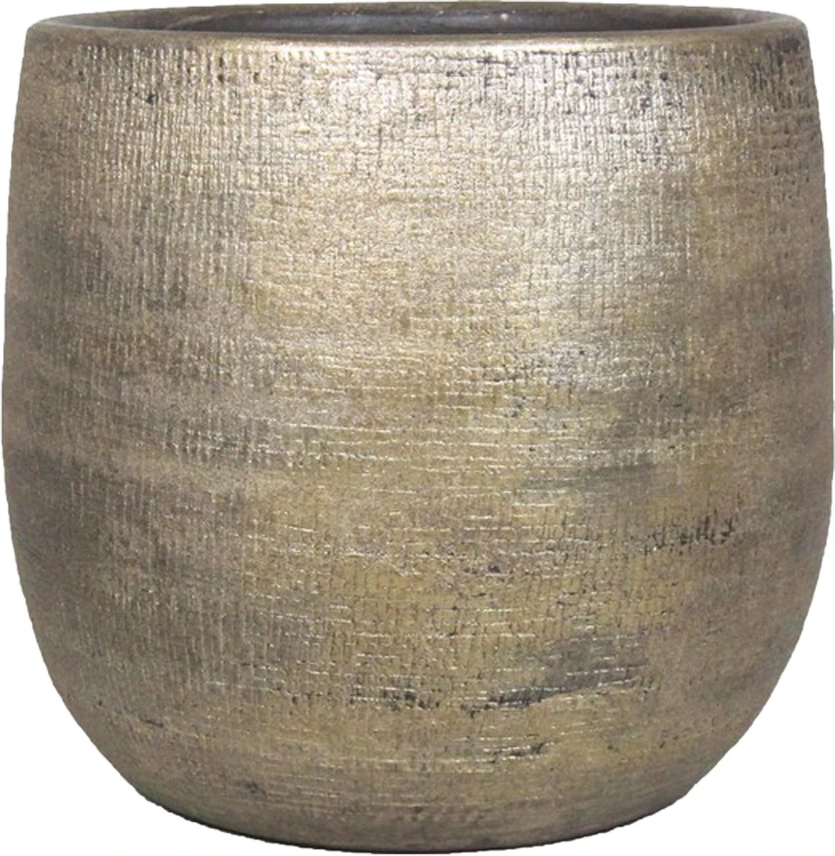 Luxe Plantenpot/bloempot Goud Mira Van Keramiek 29 Cm - Keramische Plantenpotten/plantenbakken 5 Luxe Plantenpot/bloempot Goud Mira Van Keramiek 29 Cm - Keramische Plantenpotten/plantenbakken - Afbeelding 3