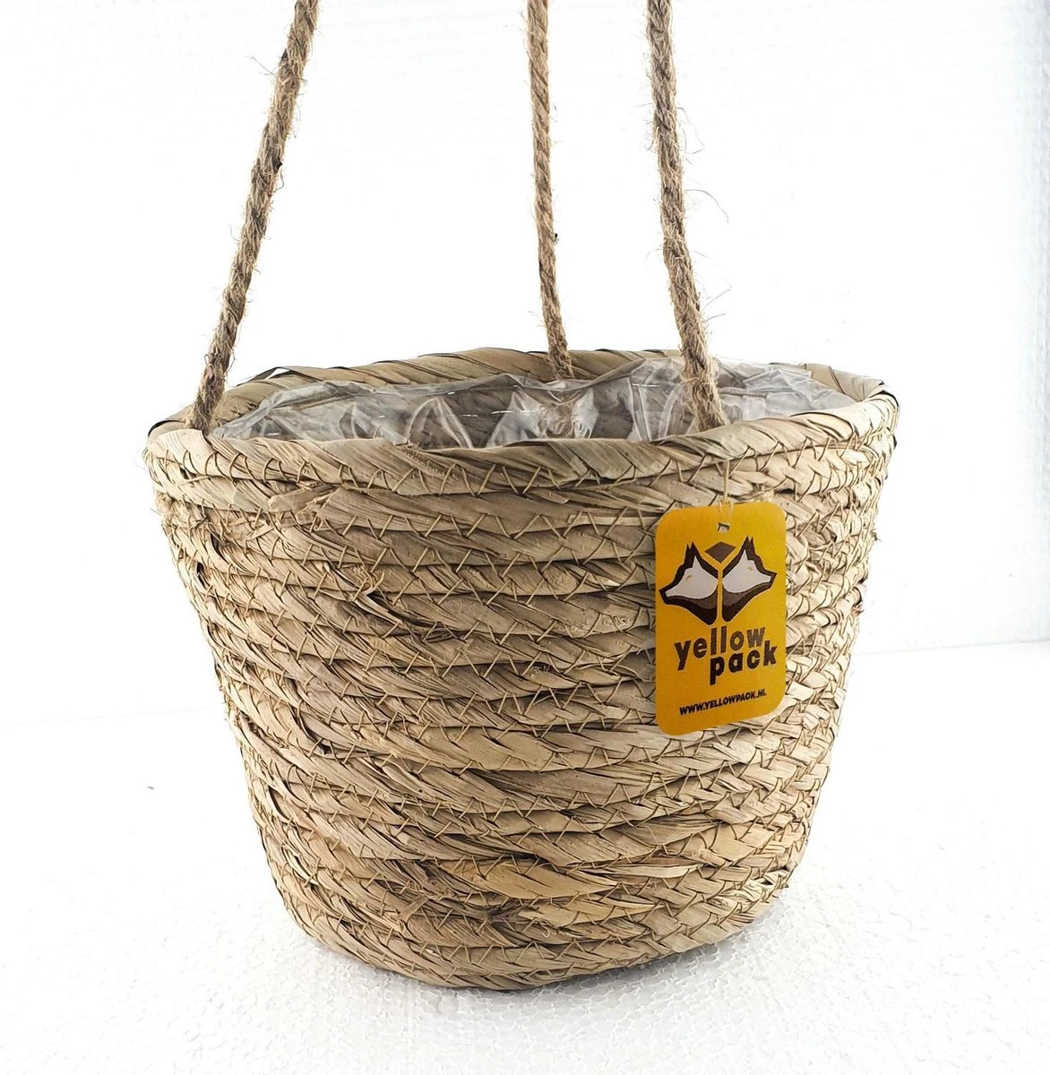 Merkloos Plantenhanger 18x15cm Naturel | Hangende Mand | Handgemaakt | Planten-houder / Hang-plant | Planten Accessoires | Hangmand 6 Merkloos Plantenhanger 18x15cm Naturel | Hangende Mand | Handgemaakt | Planten-houder / Hang-plant | Planten Accessoires | Hangmand - Afbeelding 4