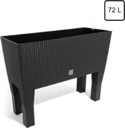 Prosperplast Kunststof Rato Plantenbak Op Poten Met Irrigatiesysteem Antraciet 80 X 33 X 62 Cm - 72 Liter - Balkonbakken/bloembakken 16 Prosperplast Kunststof Rato Plantenbak Op Poten Met Irrigatiesysteem Antraciet 80 X 33 X 62 Cm - 72 Liter - Balkonbakken/bloembakken -Tuin Kweekbenodigdheden 1173x1200 3