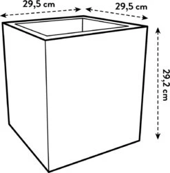 Elho Vivo Next Vierkant 30 - Plantenbak Voor Binnen & Buiten - Ø 29.5 X H 29.5 Cm - Zwart/Living Black -Tuin Kweekbenodigdheden 1174x1200 6