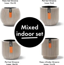 Capi Europe - Set Van 4 - Bloempot Binnen - Groove - - Ivoor - Bloempot Voor Binnen - BOX-BGVI-4 6 Capi Europe - Set Van 4 - Bloempot Binnen - Groove - - Ivoor - Bloempot Voor Binnen - BOX-BGVI-4 -Tuin Kweekbenodigdheden 1185x1200 1