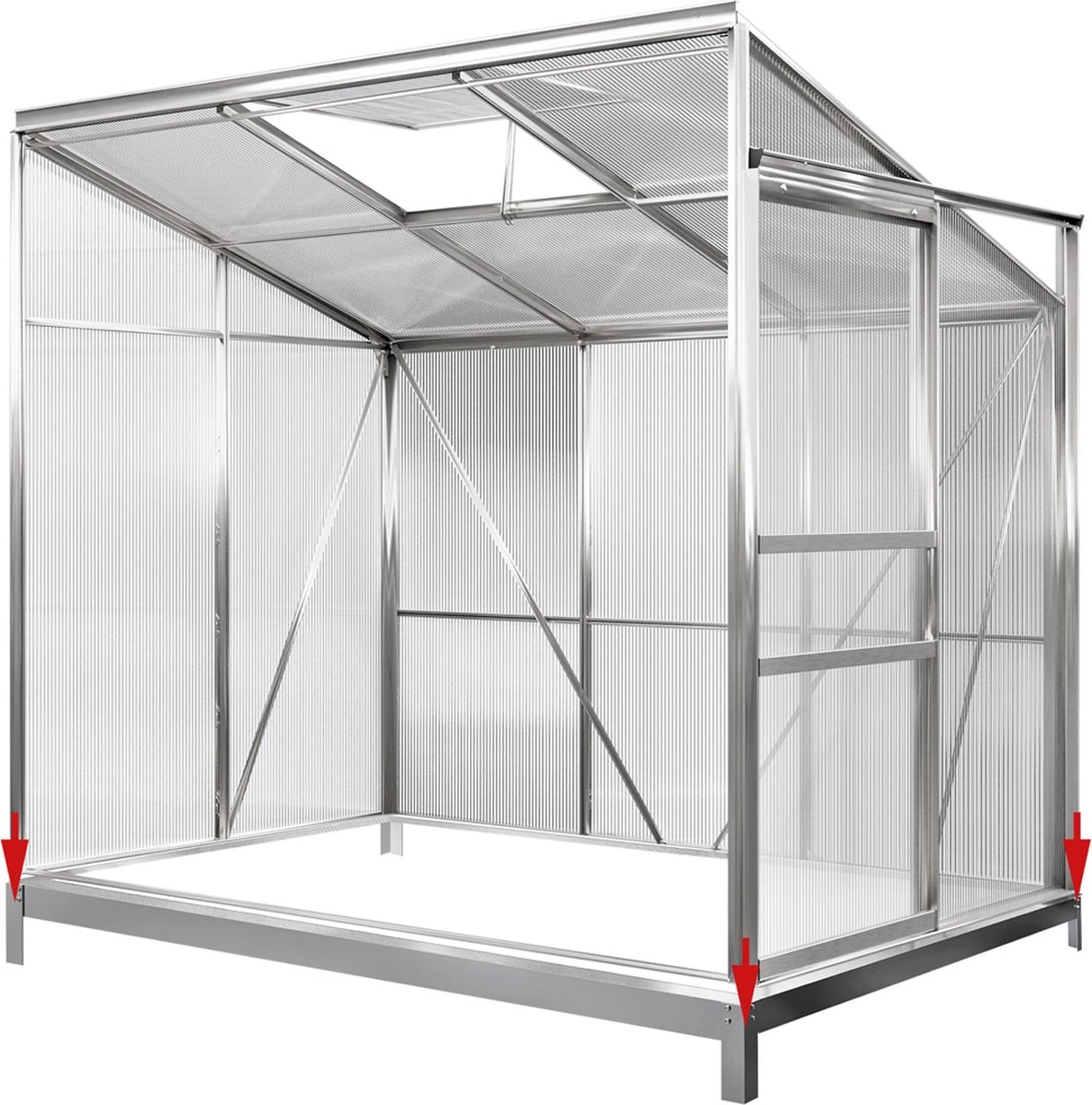 Deuba Broeikas Fundament Verzinkt - 380x190cm - Incl. Montagemateriaal 3 Deuba Broeikas Fundament Verzinkt - 380x190cm - Incl. Montagemateriaal