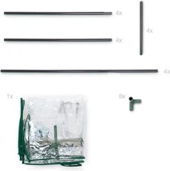 Relaxdays Tomatenkas 150x100x50 Cm - Tuinkas Tomaten - Foliekas - Serre - Kweekkas - PVC -Tuin Kweekbenodigdheden 1188x1200 7