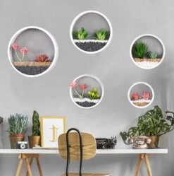 Ronde Muur Plantenbak Zwart - Decoratie - Planten - Interieur - Bloemen - Woondecoratie - Muurbekleding - -Tuin Kweekbenodigdheden 1191x1200 3