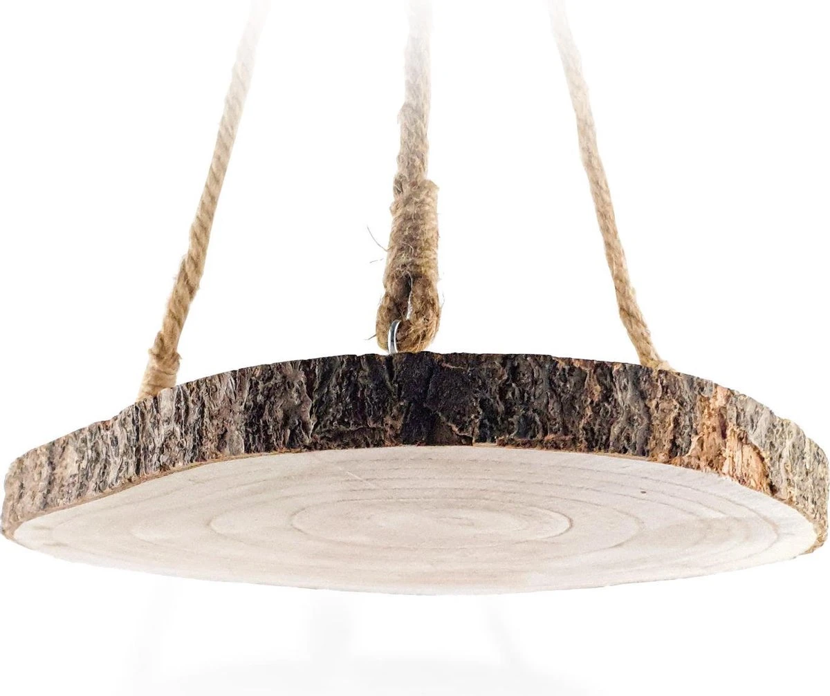Merkloos Plantenhanger Boomstam Schijf | 30-35cm | Handgemaakt | Planten-houder / Hang-plant | Planten Accessoires | Decoratie Houten Hang Plank | 7 Merkloos Plantenhanger Boomstam Schijf | 30-35cm | Handgemaakt | Planten-houder / Hang-plant | Planten Accessoires | Decoratie Houten Hang Plank | - Afbeelding 5