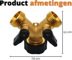 Horvitus Waterverdeler 2 Weg - Y Stuk Kraan Splitter - Voor Europese Kranen - Messing -Tuin Kweekbenodigdheden 1200x1009 1