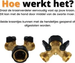 Horvitus Waterverdeler 2 Weg - Y Stuk Kraan Splitter - Voor Europese Kranen - Messing -Tuin Kweekbenodigdheden 1200x1009 2