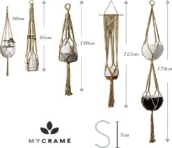 5 Stuks Luxe Jute Plantenhangers - Boho Handgeweven Katoen Hangpot Voor Binnen/Buiten - Hangende Bloempot Met Kralen - Macramé Touw/Koord Hangplant Houder - Bohemian Wandhanger Decoratie - Plant Hanger - Verticale Tuin Bloempothouder Planthanger -Tuin Kweekbenodigdheden 1200x1030 1