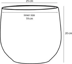 Mica Decorations Gabriel Bloempot - H20 X Ø25 Cm - Keramiek - Blauw -Tuin Kweekbenodigdheden 1200x1061 2