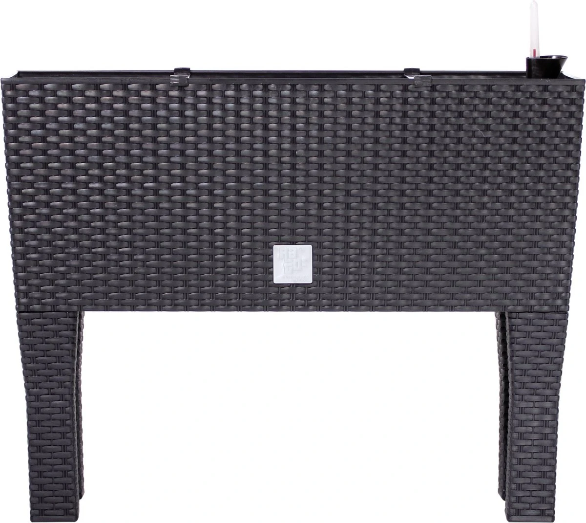 Prosperplast Kunststof Rato Plantenbak Op Poten Met Irrigatiesysteem Antraciet 80 X 33 X 62 Cm - 72 Liter - Balkonbakken/bloembakken 3 Prosperplast Kunststof Rato Plantenbak Op Poten Met Irrigatiesysteem Antraciet 80 X 33 X 62 Cm - 72 Liter - Balkonbakken/bloembakken