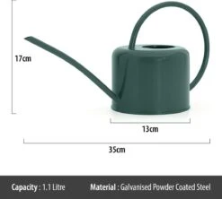 CKB LTD - Gieters - Gieter - Retro - Gietertje - Kleine Gieter Voor Binnen En Buiten - 1 Liter - Groen Plantengieter Tuingieter Bloemengieter Mini Klein Metaal Binnenplantjes Gietertjes Tuingieters Vintage Kamerplanten Buitengieter Binnenshuis -Tuin Kweekbenodigdheden 1200x1079