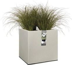 Elho Vivo Structure Finish Vierkant 40 - Plantenbak Voor Binnen & Buiten - Ø 39 X H 41 - Grijs/Warm Grijs 20 Elho Vivo Structure Finish Vierkant 40 - Plantenbak Voor Binnen & Buiten - Ø 39 X H 41 - Grijs/Warm Grijs -Tuin Kweekbenodigdheden 1200x1095 3
