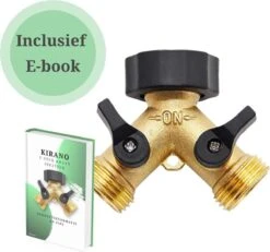 Y Stuk Kraan - Kraan Splitter - Waterverdeler - Buitenkraan - Waterverdeler 2 Weg – Messing - Afzonderlijk Af Te Sluiten -Tuin Kweekbenodigdheden 1200x1121