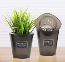 Merkloos Kruidenpot Waterreservoir Verse Kruiden Plantenpot Met Watergeefsysteem Voor Vensterbank Keuken Kruidentuin Binnen Set Van 10 Stuks Zwart -Tuin Kweekbenodigdheden 1200x1152 3