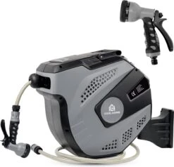 CoolHome Wandslangenbox 15 Meter + 1,5 Meter - Tuinslang Met Haspel- Slangenhouder 180° Draaibaar - Tuinslanghaspel Zwart - Grijs 15 CoolHome Wandslangenbox 15 Meter + 1,5 Meter - Tuinslang Met Haspel- Slangenhouder 180° Draaibaar - Tuinslanghaspel Zwart - Grijs -Tuin Kweekbenodigdheden 1200x1158 2