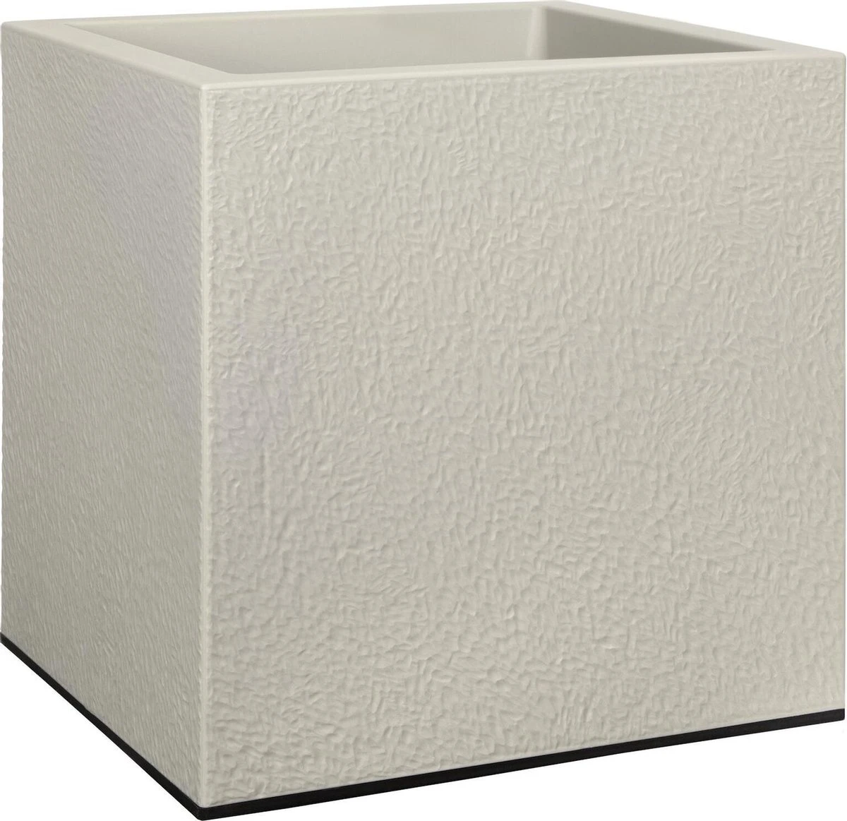 Elho Vivo Structure Finish Vierkant 40 - Plantenbak Voor Binnen & Buiten - Ø 39 X H 41 - Grijs/Warm Grijs 4 Elho Vivo Structure Finish Vierkant 40 - Plantenbak Voor Binnen & Buiten - Ø 39 X H 41 - Grijs/Warm Grijs - Afbeelding 2