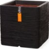 Capi Europe - Bloempot Vierkant Rib NL - 30x30x30 - Zwart - Voor Binnen En Buiten - KBLR902 2 Capi Europe - Bloempot Vierkant Rib NL - 30x30x30 - Zwart - Voor Binnen En Buiten - KBLR902 -Tuin Kweekbenodigdheden 1200x1167 2