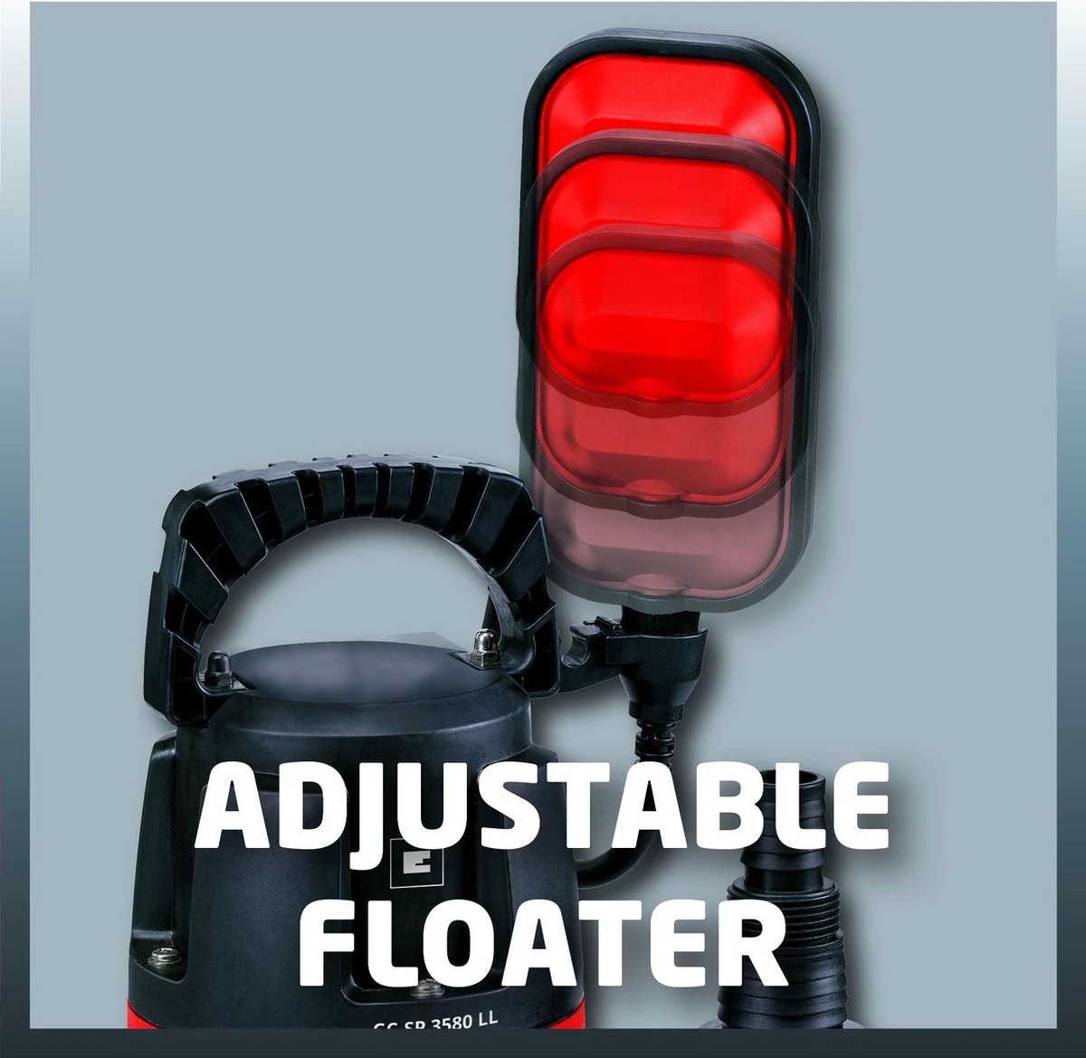 Einhell Dompelpomp GC-SP 3580 LL (350 W - 8000 L/h - 1 Mm Restwater - Traploos Instelbare Vlotterschakelaar - Geïntegreerd Terugslagventiel - Draaghandvat - Kabelopwikkeling - Mechanische Afdichting) 4 Einhell Dompelpomp GC-SP 3580 LL (350 W - 8000 L/h - 1 Mm Restwater - Traploos Instelbare Vlotterschakelaar - Geïntegreerd Terugslagventiel - Draaghandvat - Kabelopwikkeling - Mechanische Afdichting) - Afbeelding 2