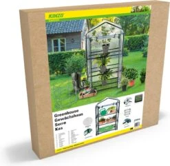 Kinzo Garden - Plastic Broeikas - 3 Verdiepingen - 69 X 49 X 125cm - Groen -Tuin Kweekbenodigdheden 1200x1169 4