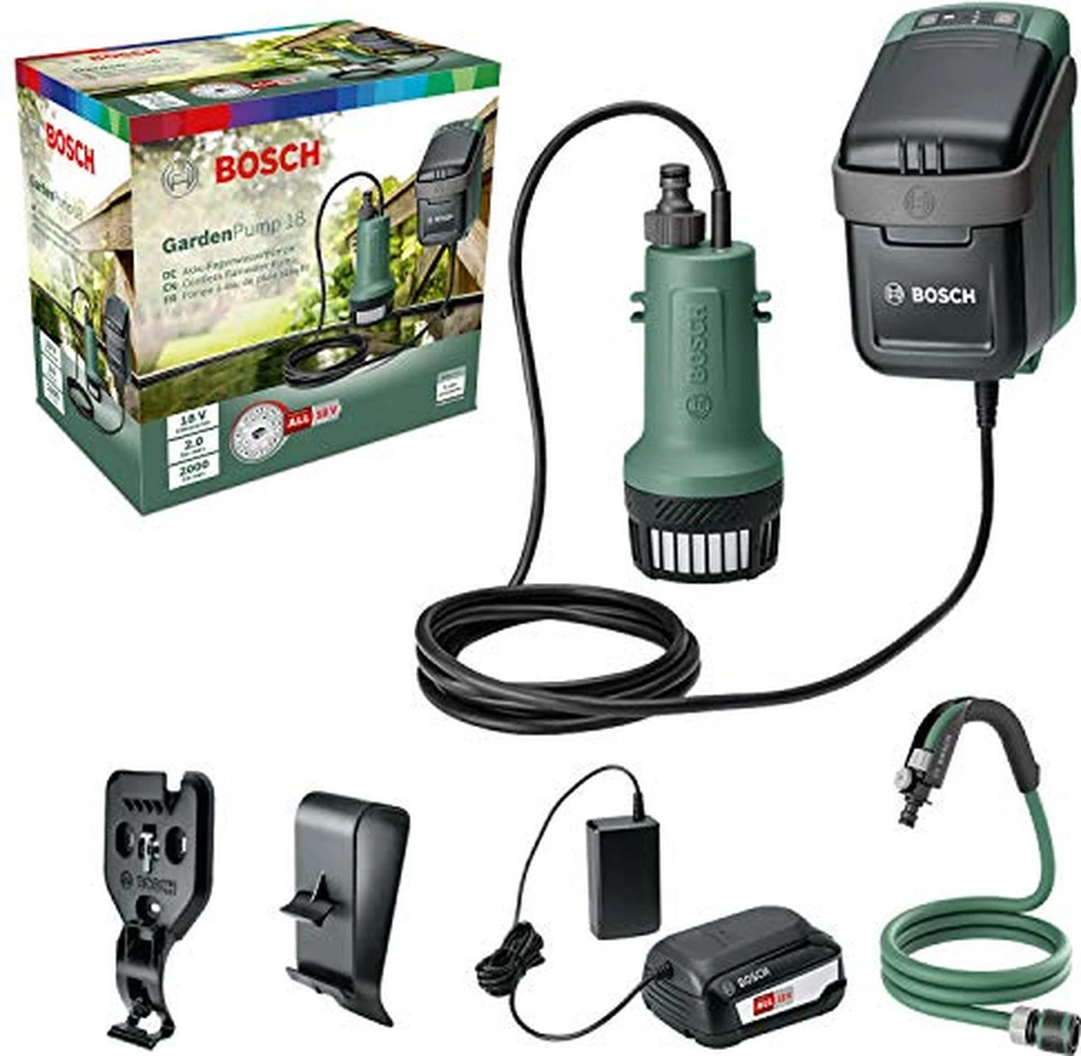 Bosch GardenPump 18 Accu Regentonpomp - Met 1 X 18 V Accu En Lader 3 Bosch GardenPump 18 Accu Regentonpomp - Met 1 X 18 V Accu En Lader
