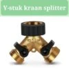 Y Stuk Kraan - Kraan Splitter - Waterverdeler - Buitenkraan - Waterverdeler 2 Weg – Messing - Afzonderlijk Af Te Sluiten 1 Y Stuk Kraan - Kraan Splitter - Waterverdeler - Buitenkraan - Waterverdeler 2 Weg – Messing - Afzonderlijk Af Te Sluiten -Tuin Kweekbenodigdheden 1200x1178