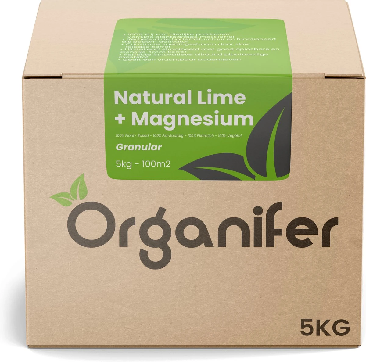 Kalk Korrel Meststof Verrijkt Met Magnesium (5Kg - Voor 100m2) Voor Dieper Bladgroen (+PH) Speciaal Voor Gazon, Perken, Moestuin En Openbaar Groen - Organifer 3 Kalk Korrel Meststof Verrijkt Met Magnesium (5Kg - Voor 100m2) Voor Dieper Bladgroen (+PH) Speciaal Voor Gazon, Perken, Moestuin En Openbaar Groen - Organifer