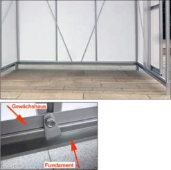 Deuba Broeikas Fundament Verzinkt – 190x122cm - Incl. Montagemateriaal -Tuin Kweekbenodigdheden 1200x1195 7