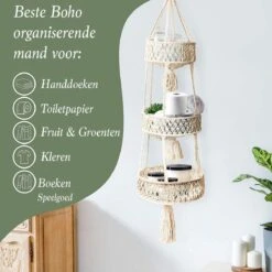 Macramé 3-Laags Hangende Fruitmand - Bohemian Mand Plantenhanger - Handgemaakt Katoen Touw Fruitschaal Hangmand - Boho Ophangbaar Etagere - Decoratieve Fruit Schaal/Basket - Opbergmand Organizer - Keuken/Balkon Decoratie - Hangpot Voor Binnen/Buiten 11 Macramé 3-Laags Hangende Fruitmand - Bohemian Mand Plantenhanger - Handgemaakt Katoen Touw Fruitschaal Hangmand - Boho Ophangbaar Etagere - Decoratieve Fruit Schaal/Basket - Opbergmand Organizer - Keuken/Balkon Decoratie - Hangpot Voor Binnen/Buiten -Tuin Kweekbenodigdheden 1200x1200 1036