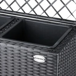 Casaria Polyrattan Plantenbak - Met Klimoprek - 3 Bakken Zwart 20 Casaria Polyrattan Plantenbak - Met Klimoprek - 3 Bakken Zwart -Tuin Kweekbenodigdheden 1200x1200 1139