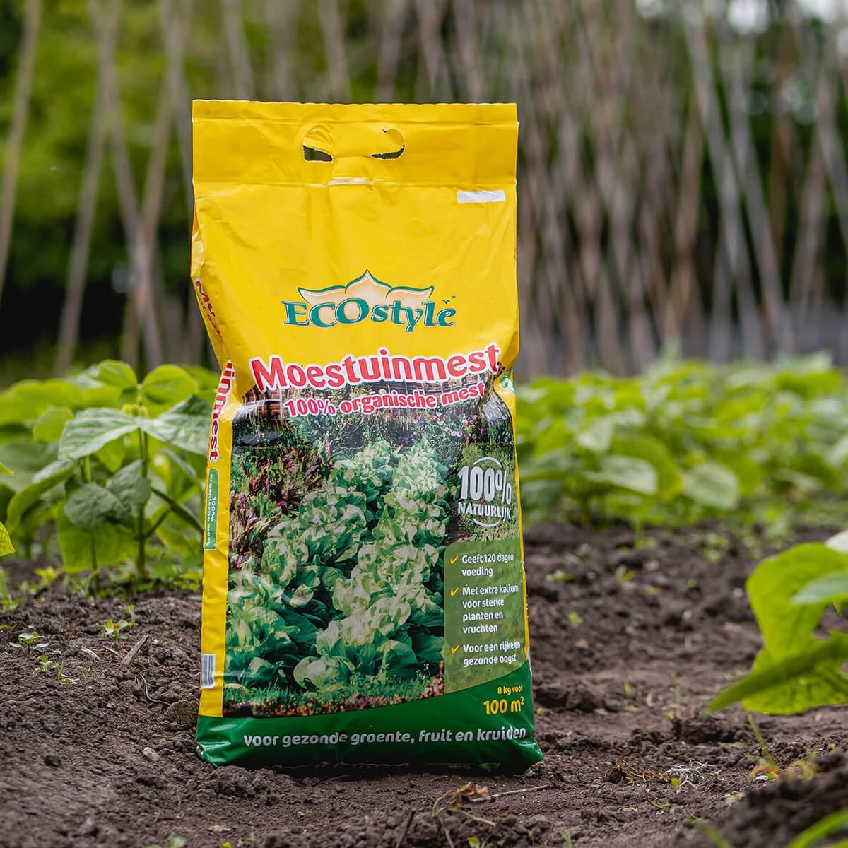 ECOStyle Moestuinmest Voor Eetbare Gewassen - Voor Fruit En Moestuin - Rijk Aan Kalium - 120 Dagen Voeding - 80 M² - 8 KG 7 ECOStyle Moestuinmest Voor Eetbare Gewassen - Voor Fruit En Moestuin - Rijk Aan Kalium - 120 Dagen Voeding - 80 M² - 8 KG - Afbeelding 5