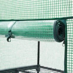 Relaxdays Kas Met Wielen - Tuinkas 3 Etages - Broeikas Kweekkas Tuin / Balkon 130 Cm Hoog - PE -Tuin Kweekbenodigdheden 1200x1200 1222