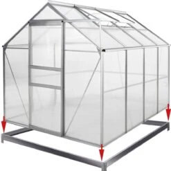 Gardebruk Aluminium Kas 4,75 M² - Fundament & Regengoot - 250x190cm 26 Gardebruk Aluminium Kas 4,75 M² - Fundament & Regengoot - 250x190cm -Tuin Kweekbenodigdheden 1200x1200 1263