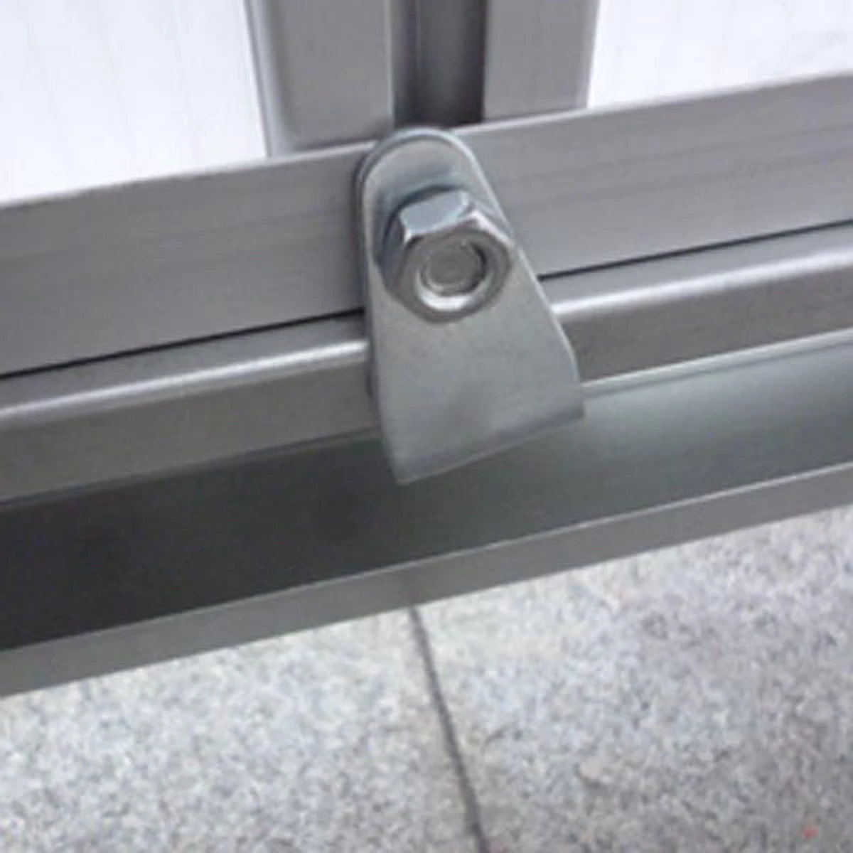 Gardebruk Aluminium Kas 4,75 M² - Fundament & Regengoot - 250x190cm 14 Gardebruk Aluminium Kas 4,75 M² - Fundament & Regengoot - 250x190cm - Afbeelding 12