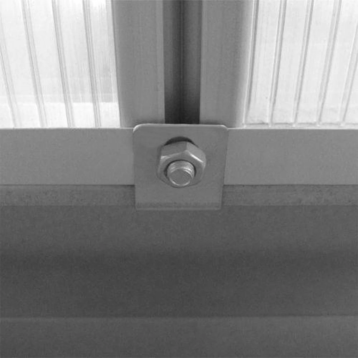 Gardebruk Aluminium Kas 4,75 M² - Fundament & Regengoot - 250x190cm 16 Gardebruk Aluminium Kas 4,75 M² - Fundament & Regengoot - 250x190cm - Afbeelding 14