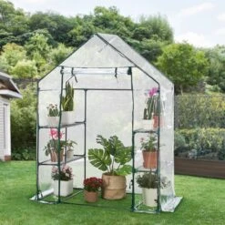 Broeikas / Tuinkas - 147 X 195 X 73 Cm - PVC Folie -Tuin Kweekbenodigdheden 1200x1200 1289